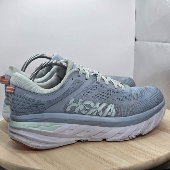 Womens Size 10 D - HOKA ONE ONE Bondi 7 WIDE Running Athletic Shoes 1110531 BFBG - Picture 3 of 11